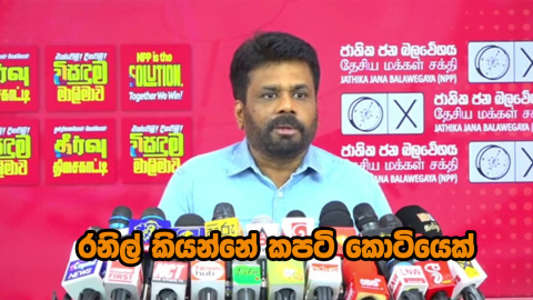 රනිල් කියන්නේ කපටි කොටියෙක් - අනුර කුමාර