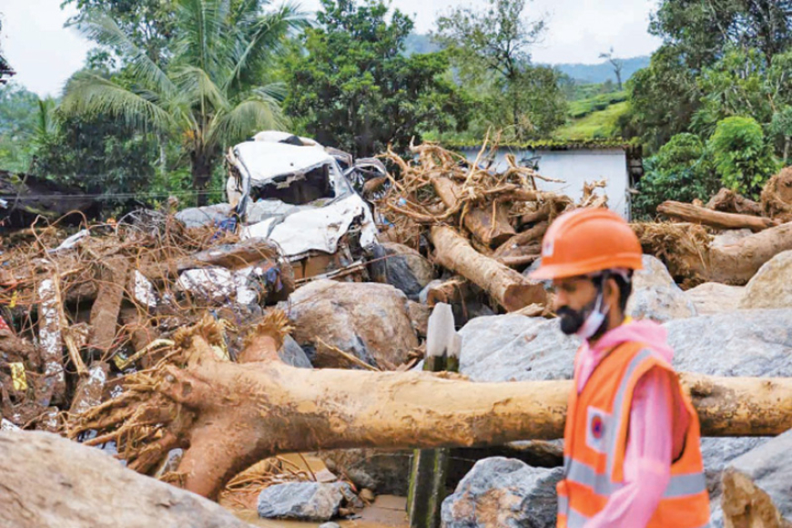 කේරළ ප්‍රාන්තයේ නාය යෑමෙන් මියගිය ගණන 194ට නඟී