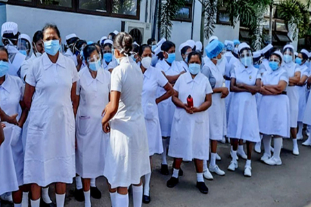 සෞඛ්‍ය වර්ජන අඟහරුවාදා සිට දිගටම