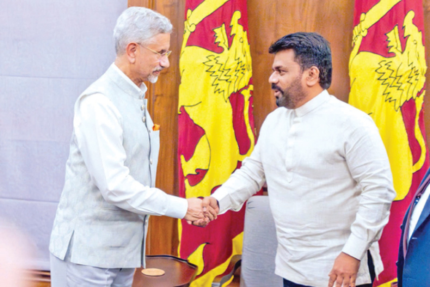 ශ්‍රී ලංකාවේ ආර්ථික පුන­රු­ද­යට ඉන්දි­යාවේ පූර්ණ සහාය දෙන බව ජන­පති අනු­රට ආචාර්ය ජය­ශං­කර් සහ­තික වෙයි